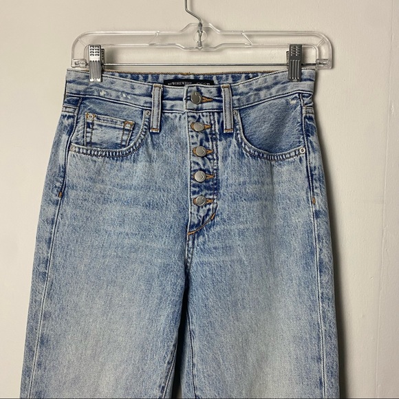 WeWoreWhat by Joes Jeans The Danielle High Rise Button Fly Vintage Wash Jeans 24 - Picture 9 of 11